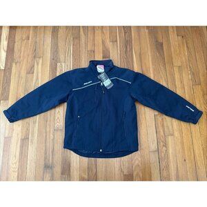 Bauer Hockey Youth Jacket Lightweight Warm Up Navy Insulated Size M